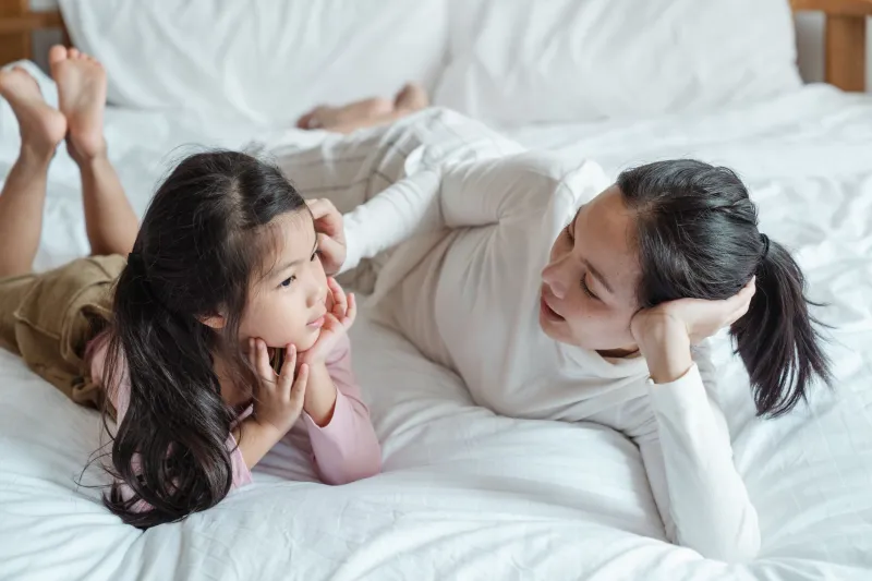 My Kid Asked Me to Actually Talk to Her and I Realized I'd Forgotten How